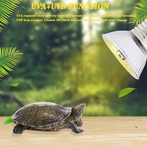 Pssopp 1 Unidad Nueva 25 W / 50 W 220-240 V luz de calefacción para Tomar el Sol lámpara de Calor Accesorio para lámpara de Calor de Acuario para Reptiles Lagarto Tortugas(50W)