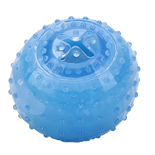 Pssopp Mascota refrescante Masticar Juguete Hueso y Pelota Palo Cachorro Juguetes de refrigeración interactivos para el Verano para Perros medianos Grandes(Tipo de Bola)