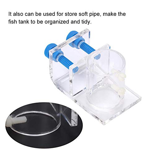 Pssopp Soporte de acrílico para Abrazaderas de Clip de Tubo de Acuario para Reparar Flujo de Flujo de Salida de Flujo de Agua Tubo de Agua de acrílico Transparente Accesorio de Tubo Blando (#2)