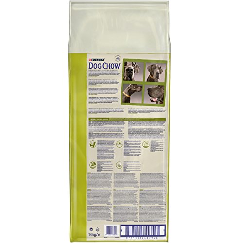 Purina Dog Chow Adult - Pienso para Perro Adulto de Raza Grande Pavo 14 kg