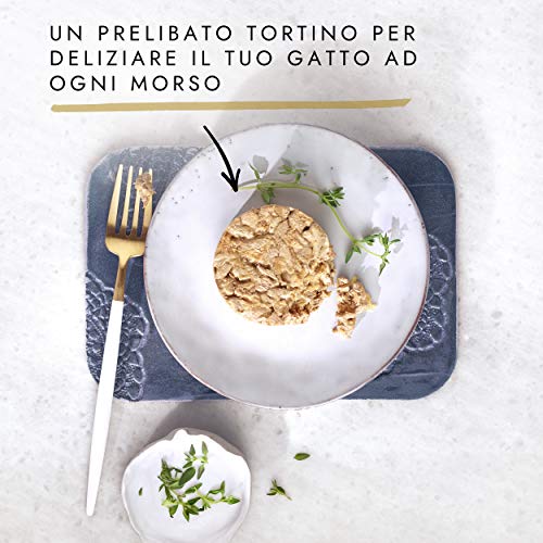 PURINA Gourmet Gold Humido Gato Tortini con Pollo y Zanahorias, con Tanzero y Tomates - 48 latas de 85 g Cada una (12 Paquetes de 4 x 85 g)