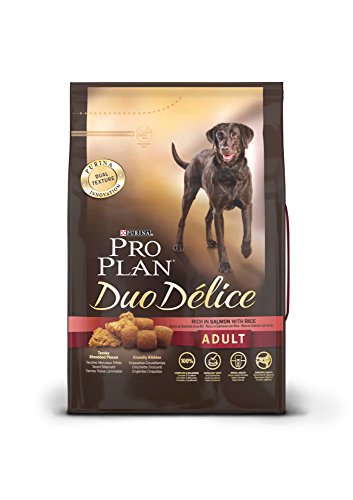 PURINA Pro Plan Duo Délice Comida Seco para Perro Adulto Mediano, Sabor Salmón con Arroz - 2.5 Kg