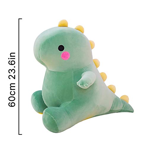 PZone Muñeco de Peluche de Dinosaurio Encantador Ultra Suave, Juguete de Dinosaurio de Peluche Azul para niños, Juguetes de Peluche para niños, Calientes