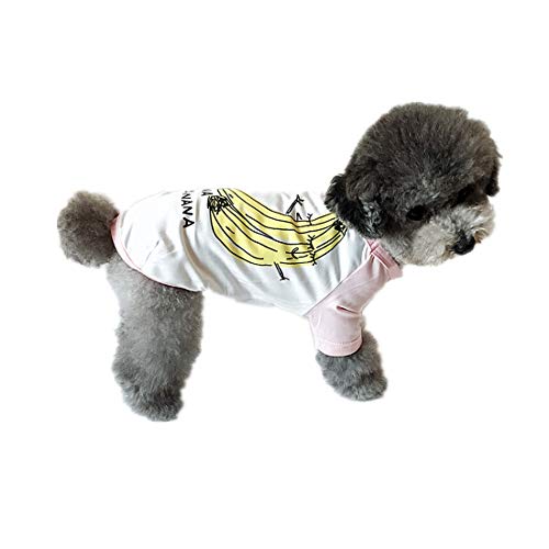 PZSSXDZW Ropa para Perros Primavera y Verano sección Delgada. Ropa de Cachorro Ropa de Peluche Ropa para Mascotas Ropa de Gato Ropa de Cachorro Pink XX-Large