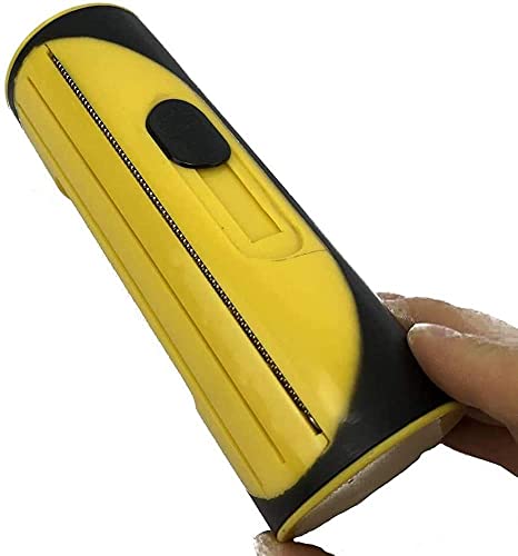 QDY -Rodillo Removedor De Pelo para Mascotas, Cepillo para Perros Y Cepillo para Gatos | Efecto Masaje Y Protección Capilar Superior | Retire El Cepillo De Pelo De Perro,Amarillo