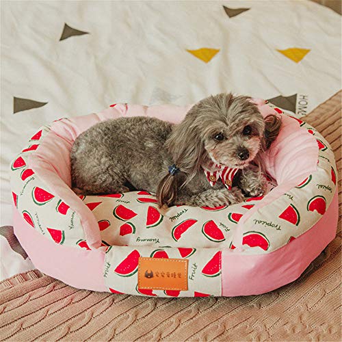 QioJu pets Nido de Mascota Cuatro Estaciones Universal colchón para Perros Gato extraíble y Lavable Nido de Mascota Perrera para Perros Suministros-E-XL: 80x60cm