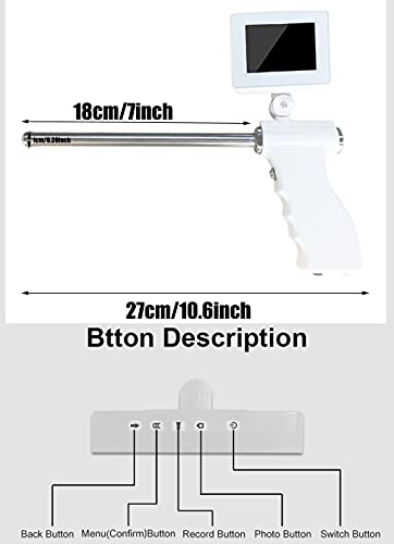 QMZDXH Pistola De Inseminación Visual Profesional para Ovejas, Dispositivo De Inseminación Artificial para Ovejas/Cabras con Pantalla, Fácil Monitoreo De Esperma, Herramientas De Pistola De IA