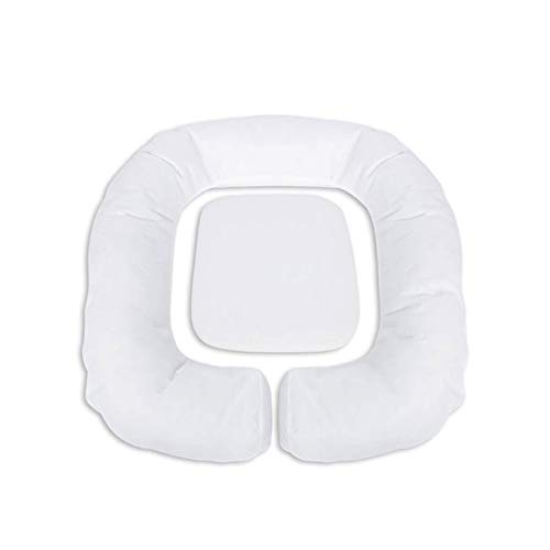 Queta Cama redonda para perro，Nido de Donut para medianos y grandes perros, resistente a la humedad y transpirable, sofá para perro con funda extraíble lavable a máquina, 110 cm x 100 cm x 10 cm