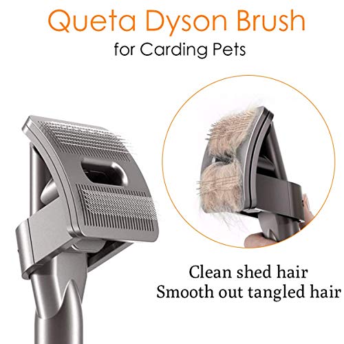 Queta Cepillo para Perros Gatos para Aspiradora Dyson V6 V7 V8 V10 V11 Cepillo de Pelo Medio/Largo, Cepillo de Cardado para Mascotas Dyson Groom para Dyson V6 V7 V8 V10 V11