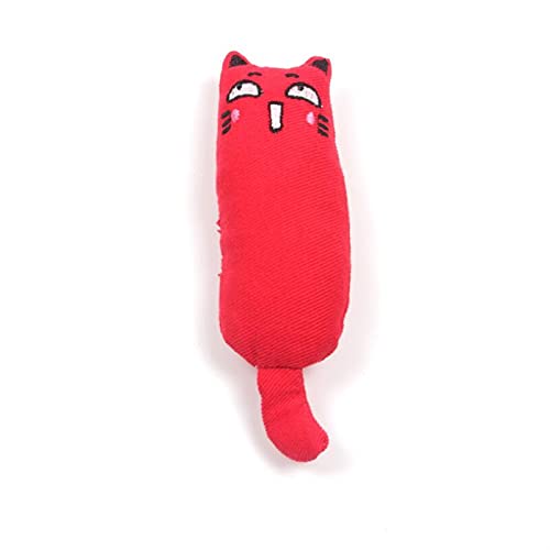 QWEQWE Gato Thumb Toys 15 cm Dientes molienda Relleno algodón Menta Divertido Gato Juguete Puro algodón Tela usable 5 emoticones Lindo Gatito (Color : Rainbow Ball)