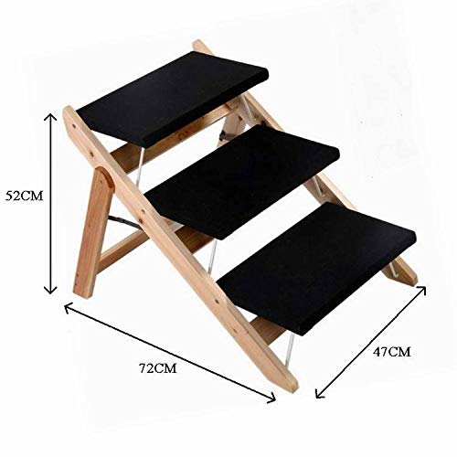 Rampa Plegable para Mascotas Escala de Madera Plegable del Perro casero Escalera del Juguete del Gato de Escalera Amazon Escalera for Mascotas Rampa Portátil para Perros y Gatos