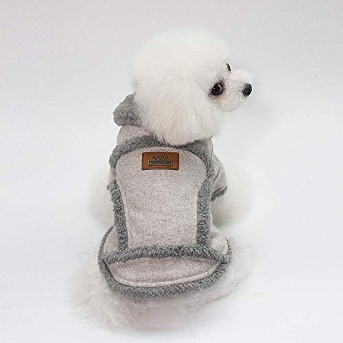 RC GearPro Perro de Mascota Abrigo de Invierno Chaleco de Estilo británico Chaqueta para Clima frío Ropa de Perro cálido para Perros pequeños y medianos (Brown, M)