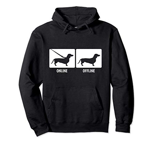 Regalo de silueta de perro Dachshund dachshund online Sudadera con Capucha