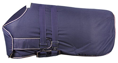 Reitsport Amesbichler Waldhausen Fohlen - Manta para exteriores (100 g, impermeable, longitud de espalda de 83 cm), color azul oscuro