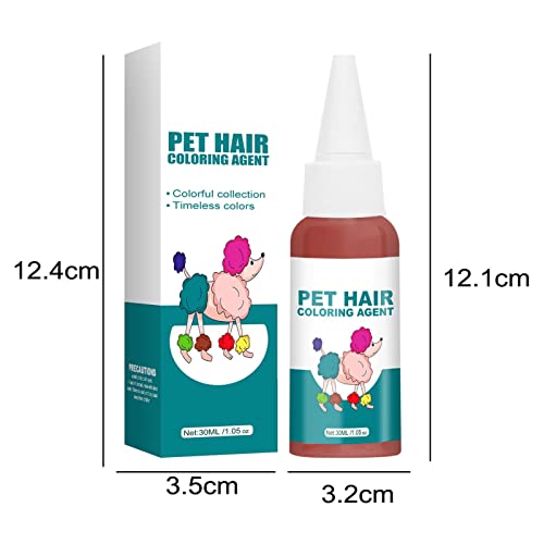 Repple Tinte para el Cabello para Mascotas, 30 ml, Tinte Profesional Seguro para Mascotas, Tinte para el Cabello para Gatos y Perros, Agente colorante en Crema, Cuidado de Mascotas, tintes