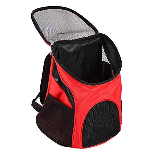 Reround Bolsa de Gato para Llevar Al Aire Libre de Viaje para Mascotas Mochila Portador Productos Suministros para Gatos Perros Transporte Animal Conejo de Mascotas Pequeñas Rojo