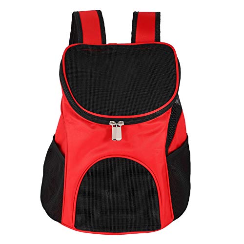 Reround Bolsa de Gato para Llevar Al Aire Libre de Viaje para Mascotas Mochila Portador Productos Suministros para Gatos Perros Transporte Animal Conejo de Mascotas Pequeñas Rojo