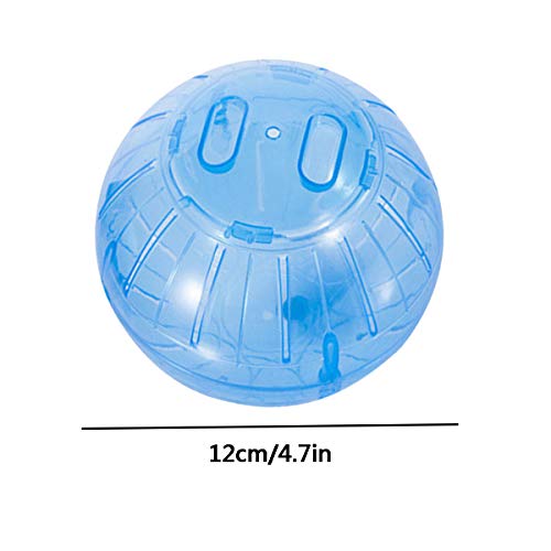 RoadLoo Bola Hámster, 2pcs Hamster Run Ball Plástico Pelota de Fitness Hamster Pelota Ejercicio para Animales Pequeños Juguete Interactivo para Hámster 12 cm de diámetro para Hamster Rata Jerbo