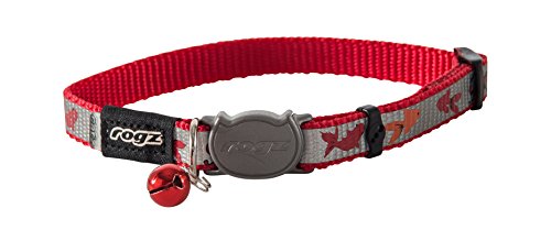 Rogz Catz reflectocat Collar, Rojo