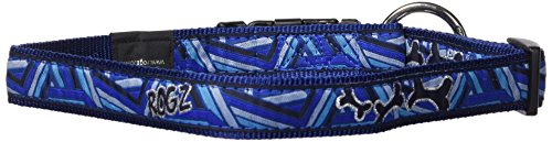 Rogz Disfraz 1 "Respuesta Armada Side-Release Fashion Collar de Perro, Talla XL, Azul Marino Zen