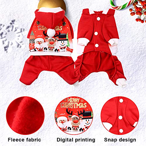 Ropa para Mascotas Navidad, Ropa Perros Navidad, Traje Navidad Perro Pequeño, Perro Navidad Disfraz, Disfraz Papá Noel Pet, Disfraz Navidad Mascotas, Disfraz Perro Gato de Navidad