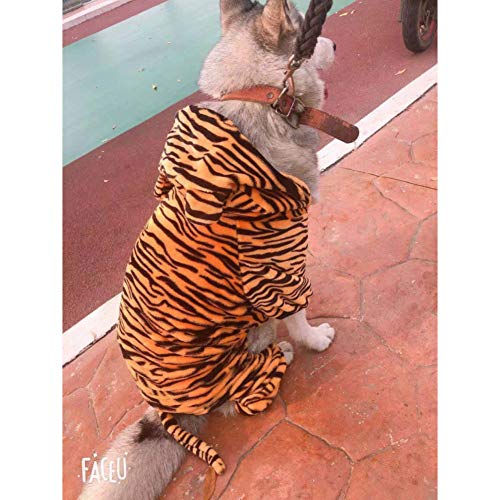 Ropa para perros abrigo Ropa para perros grandes traje de invierno para perros grandes Cosplay de tigre disfraz divertido para perros Shiba Inu Samoyedo Husky Golden Retriever ropa para mascotas