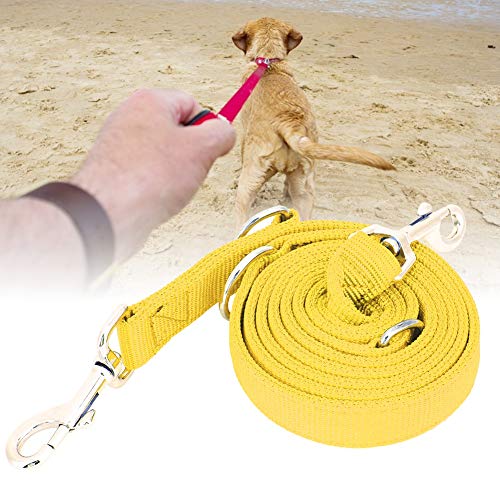 ROSEBEAR Correa para Perros Correa para Caminar con Doble Hebilla Correa de Nailon para Entrenamiento de Mascotas Duradera para Cachorros Enseñanza para Acampar 2 M