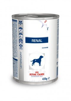 Royal Canin Renal Pienso húmedo para perros con problemas renales, 12 latas de 410 g