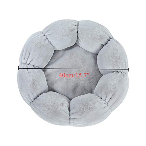 Ruankenshop Cueva Gato Caseta Perro Interior Suave Cama del Perro Portátil Cama de Perro De Lujo Cama del Perro Perro Camas Esponjoso Gato Cama Perro sofá Cama 40,Grey