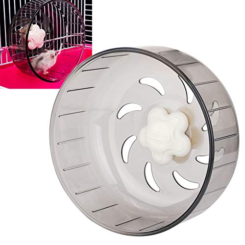 Rueda para correr para mascotas, 13 cm Hamster Rueda para correr de plástico mudo Rueda de ejercicio para trotar silencioso para pequeños animales Jerbos Chinchillas Conejillos de Indias Animales