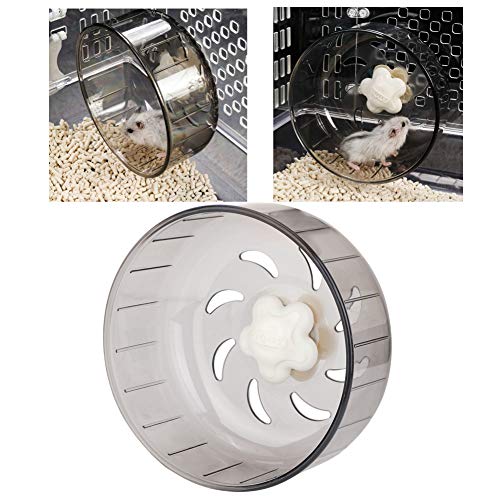 Rueda para correr para mascotas, 13 cm Hamster Rueda para correr de plástico mudo Rueda de ejercicio para trotar silencioso para pequeños animales Jerbos Chinchillas Conejillos de Indias Animales