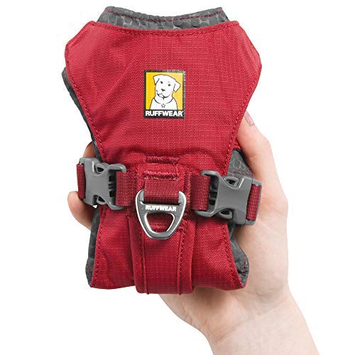 RUFFWEAR Arnés Flagline para Perros, Arnés Reflectante Acolchado Antitirones con Asa - Roca Roja, L/XL