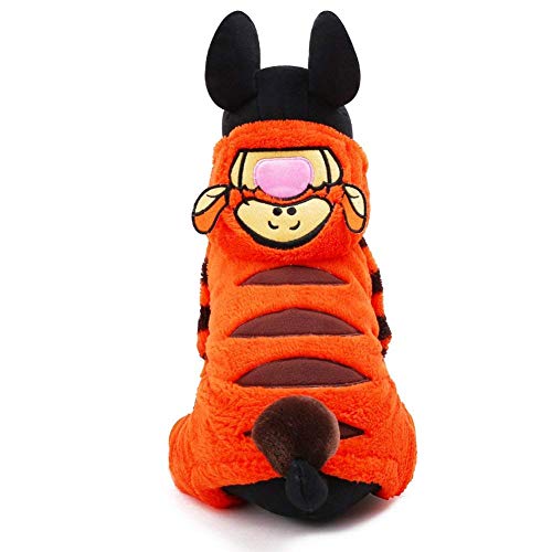 Runfon Lindo Perro Perro Cachorro Ropa Pequeño Patrón Tigre (XXS, Naranja)