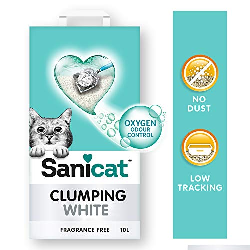 Sanicat Clumping White Unscented 10 L