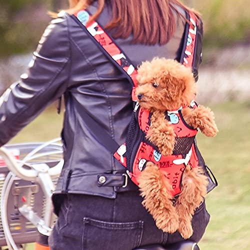 Savlot Mochila transportadora para Mascotas Bolsa para el Pecho para Mascotas Bolsa transportadora para Mascotas Mochila transportadora Ajustable para Gatos y Perros Mochila para Viaje para Mascotas