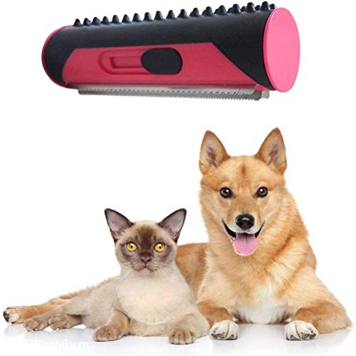 sdgfd Cepillo de depilación para Perros, Gatos, Cepillo para Perros y Cepillo para Gatos | Efecto de Masaje y protección capilar Superior | Use un Cepillo de Pelo para Eliminar el Pelo de Perros