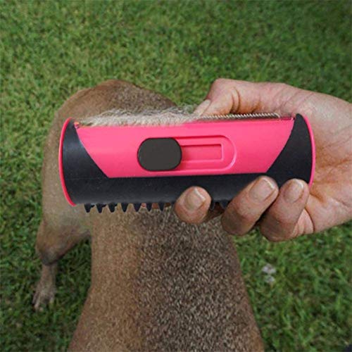 sdgfd Cepillo de depilación para Perros, Gatos, Cepillo para Perros y Cepillo para Gatos | Efecto de Masaje y protección capilar Superior | Use un Cepillo de Pelo para Eliminar el Pelo de Perros