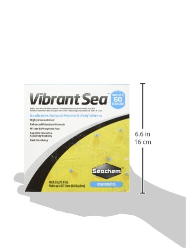 Seachem - Sal para acuarios Vibrant Sea Reef Aquarium 6,2 kg/60 GAL