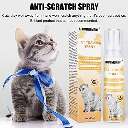 SEGMINISMART Repelente para Gatos,Anti Arañazos para Gatos,Spray de Entrenamiento para Gatos,Cat Training Spray,Educación Spray para Perros y Gatos