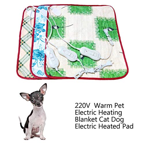 Sensitiveliu Manta calefactora eléctrica 220 V Gato Almohadilla térmica eléctrica antiarañazos Alfombra calefactora para Perros Cama para Dormir para Otoño Invierno