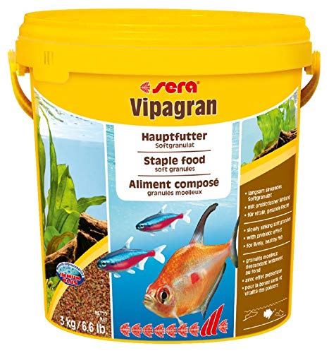 Sera Vipagran Nature Alimento Principal en Forma de granulado Blando con un 4% de harina de Insectos, 10 l (Paquete de 1)