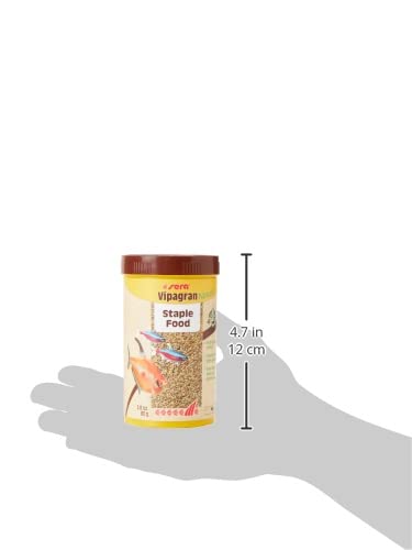 Sera Vipagran Nature Alimento Principal en Forma de granulado Blando con un 4% de harina de Insectos, 250 ml, 250