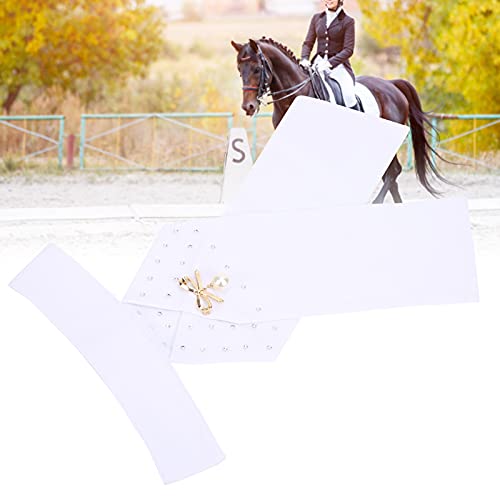 Shanrya Corbata de Montar a Caballo, 32x20,5 Cm Practicla Stock Tie de Algodón Hermoso para Ecuestre para Equipo de Cuello de Corbata para Montar a Caballo para Adultos