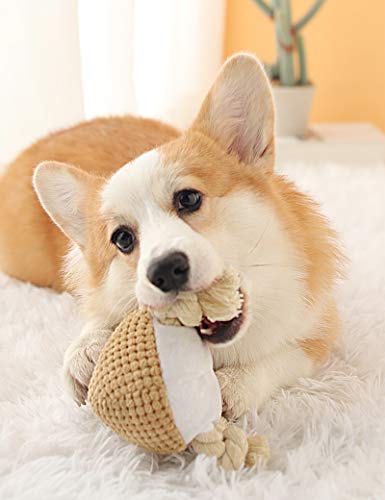 SHDBHD Juguete de Peluche para Perro con Chirriador Duradero Forma de Zorro Juguetes para Masticar(Unicornios y Elefantes etc)