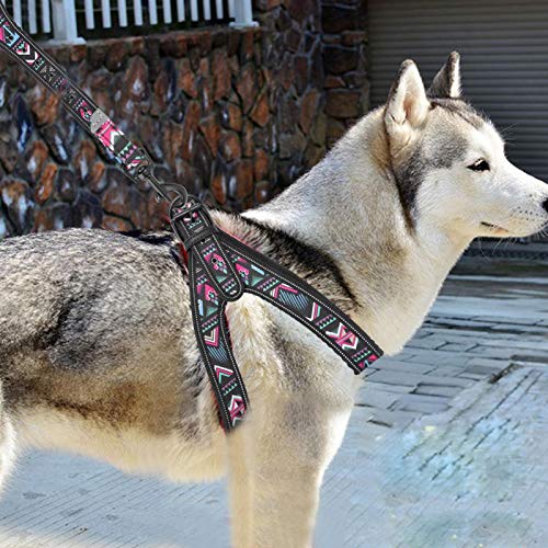 Shipenophy La Correa del arnés adopta el Traje de tracción para Perros con Recorte General, para Perros pequeños, medianos y Grandes, arnés para(Corrugated Suit, L)