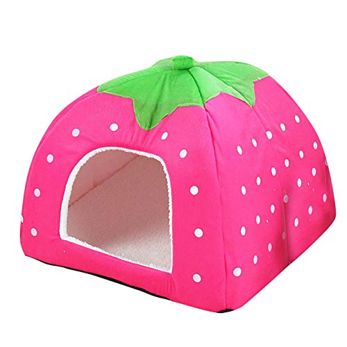 shuxuanltd Cama para Perros Cama De Perro Cama para Perros Gra Caseta Perro Interior Camas para Perros Suave Cama del Perro Mascota Cueva Cama De Veterinario para Perros Interior Pink,s