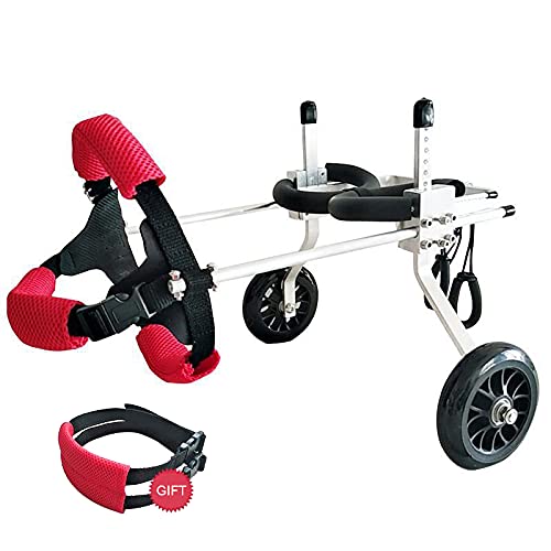 Silla De Ruedas Para Perros Patas Traseras,Silla De Ruedas Para Perros Talla M,Se Utiliza Para Perros Con Discapacidades En Las Patas Traseras,ArmazóN De Apoyo Auxiliar Para Caminar De RehabilitacióN