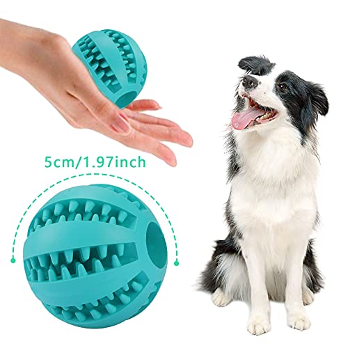 Sinwind Pelota Perro, Pelotas para Perro Puede Limpiar los Dientes, Pelota para Perros no tóxica Resistente a Las mordeduras Hecha de Caucho Natural Adecuado para Perros pequeños y medianos (5cm)