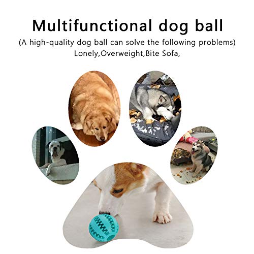 Sinwind Pelota Perro, Pelotas para Perro Puede Limpiar los Dientes, Pelota para Perros no tóxica Resistente a Las mordeduras Hecha de Caucho Natural Adecuado para Perros pequeños y medianos (5cm)