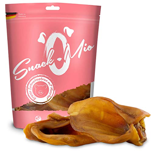 SnackOMio orejas de cerdo crujientes con mejillones 4 piezas, 1 paquete (1 x 0,5 kilogramos)